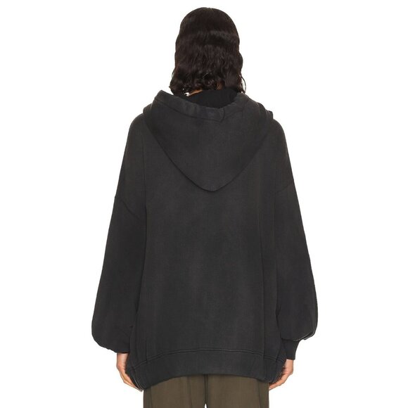 R13 Jumbo Hoodie in Black Oversized - Picture 3 of 4